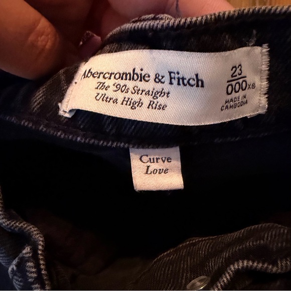 Abercrombie & Fitch Dark Blue Straight Leg Jeans - Picture 4 of 7